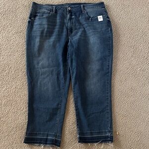 Time and Tru Women's Dark Wash Ankle Jeans